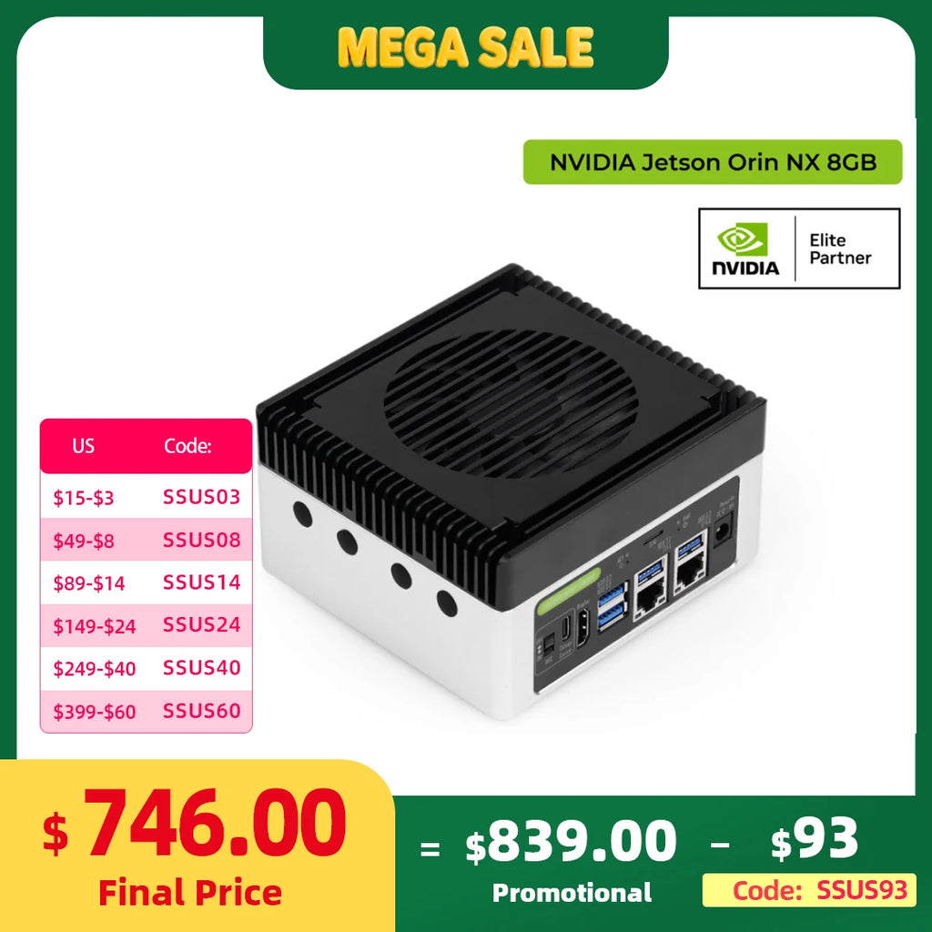 Interlink Enterprise AI Edge Computing Solution – NVIDIA Jetson Orin NX Edge AI Computer with Wi-Fi, BT & LTE (Up to 157 TOPS)
