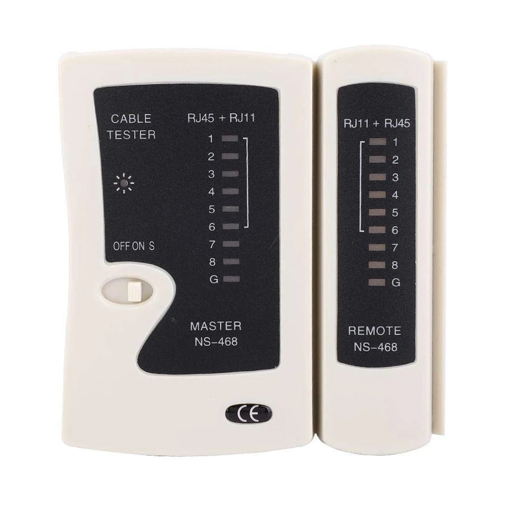 Interlink Network Accessories – Professional LAN Cable Tester for RJ45/RJ11/RJ12 (Cat5e/Cat6/Cat7)