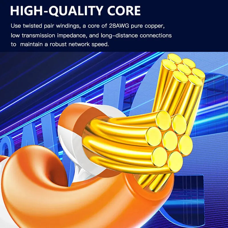 Interlink Network Accessories – SFTP Cat7 Shielded Ethernet Cable (RJ45, Multiple Lengths)