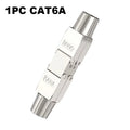 NetForge™ Tool-Free RJ45 Coupler – Shielded Cat6A/Cat7 Ethernet Extender (PoE Ready)