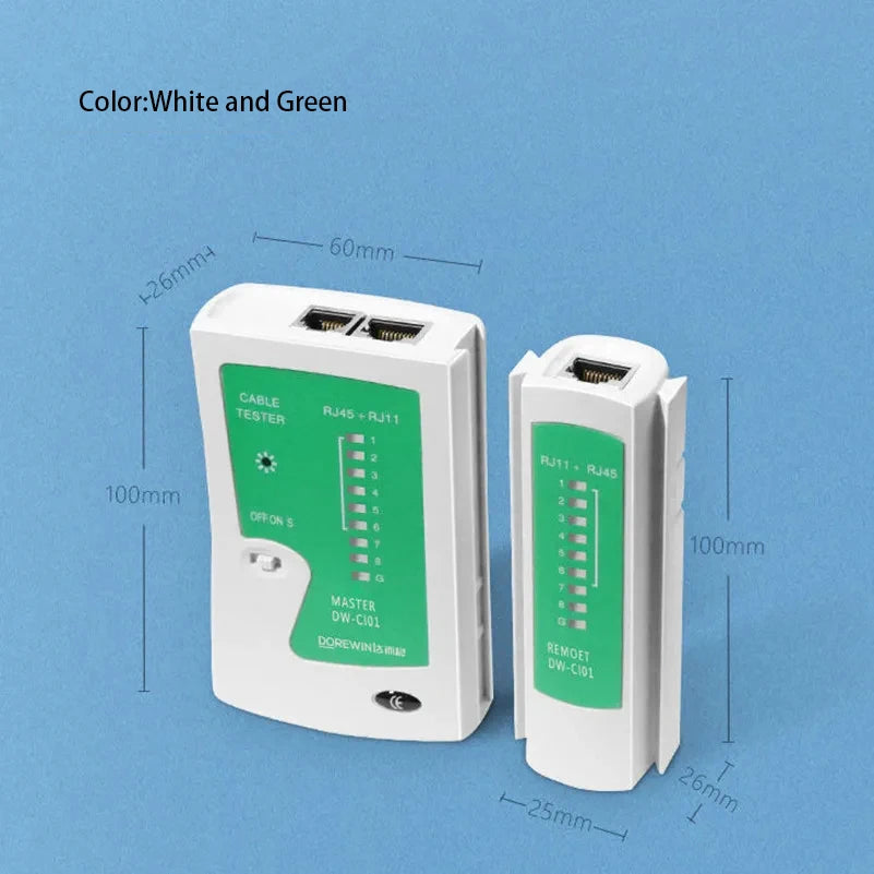 Interlink Network Accessories – Professional LAN Cable Tester for RJ45/RJ11/RJ12 (Cat5e/Cat6/Cat7)