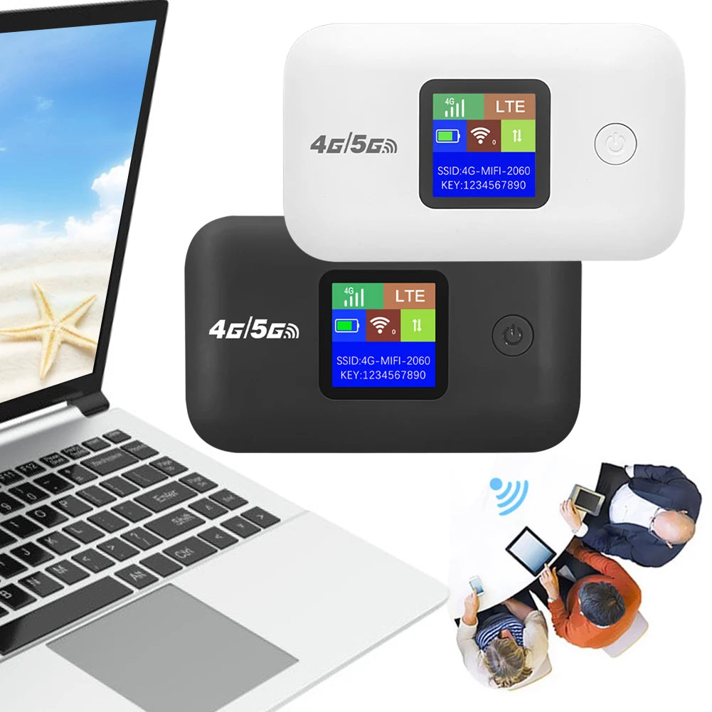 4G LTE Portable WiFi Router – 150Mbps Pocket Mobile Hotspot with SIM Card Slot
