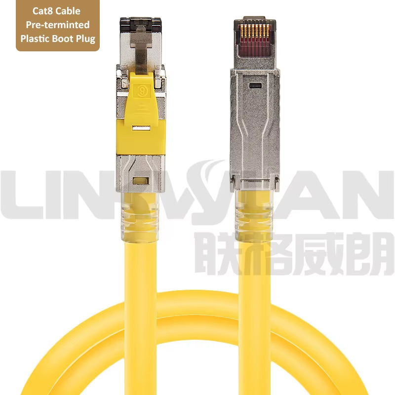 Interlink Network Accessories – Pre-Terminated Cat8/Cat7/Cat6A Ethernet Patch Cable