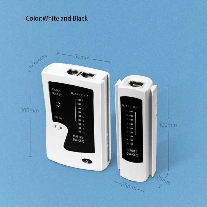 Interlink Network Accessories – Professional LAN Cable Tester for RJ45/RJ11/RJ12 (Cat5e/Cat6/Cat7)