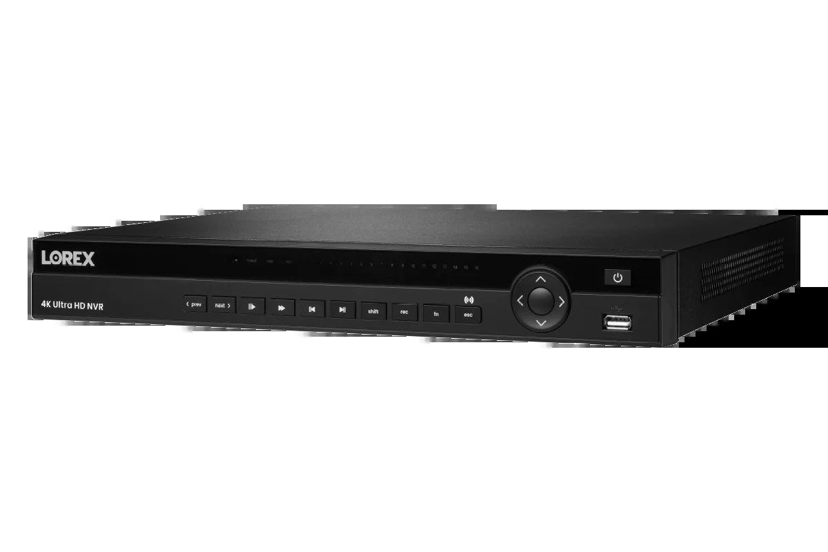 Interlink Enterprise Surveillance Solution – 4K 32-Camera NVR with 16-Port PoE Switch & 8TB Storage