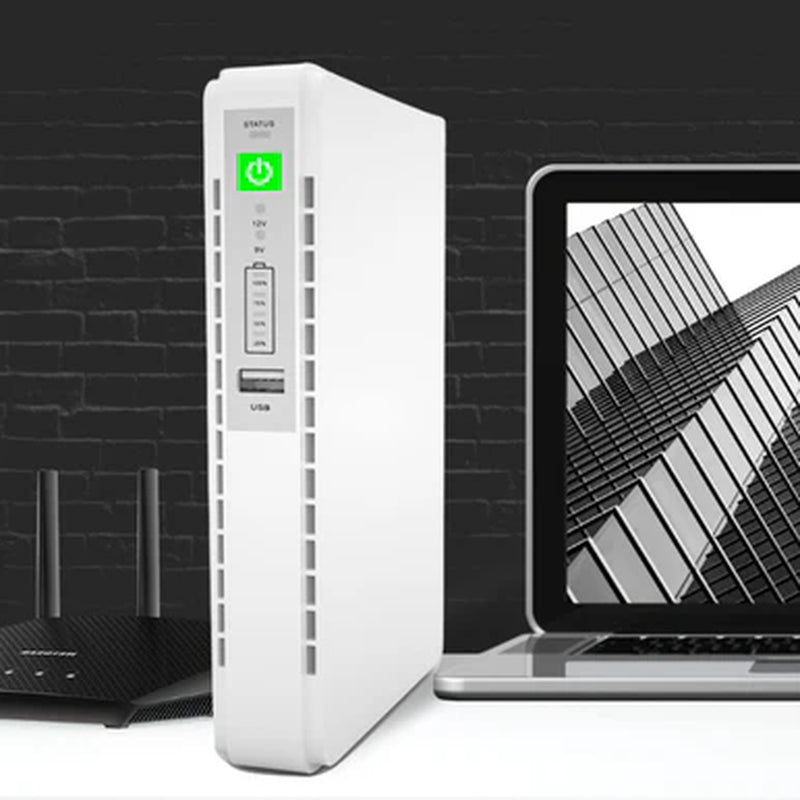 12000Mah Portable Mini UPS for Routers, Modems, and Cameras