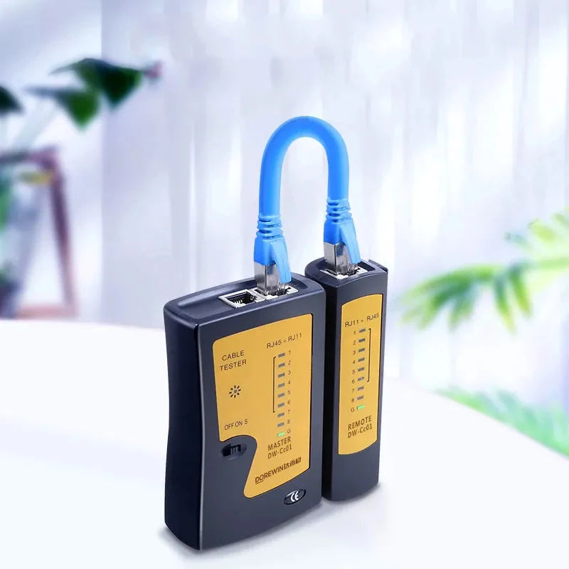 Interlink Network Accessories – Professional LAN Cable Tester for RJ45/RJ11/RJ12 (Cat5e/Cat6/Cat7)