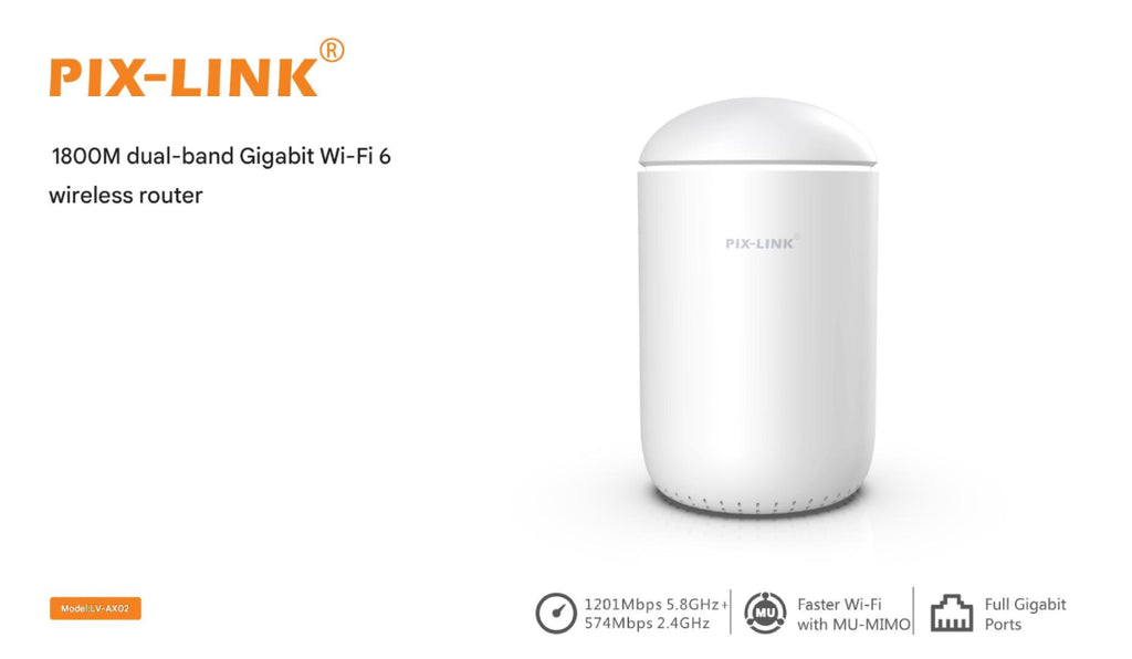 AX1800 WiFi 6 Dual-Band Gigabit Router
