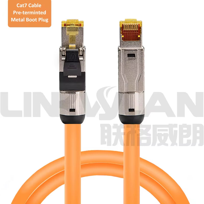 Interlink Network Accessories – Pre-Terminated Cat8/Cat7/Cat6A Ethernet Patch Cable